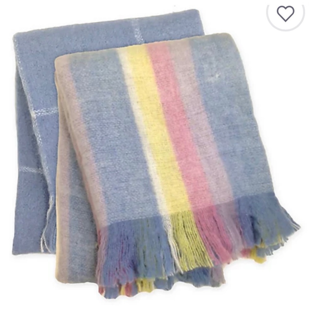 Wild sage fuzzy throw blanket